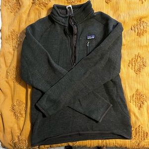 Brown Patagonia quarter zip jacket